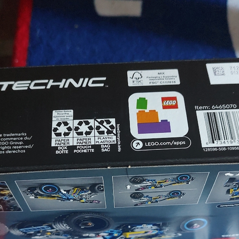 LEGO Technic Off-Road Racer - Blue, Black, and Yellow - Picture 2 of 7